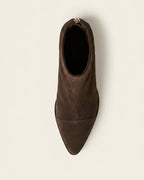 The Marvella | Pointed Suede Ankle Boot - SORENNA