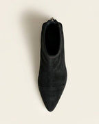 The Marvella | Pointed Suede Ankle Boot - SORENNA