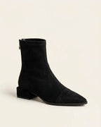 The Marvella | Pointed Suede Ankle Boot - SORENNA