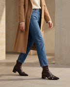 The Ravelle | Double-Buckle Leather Boot - SORENNA