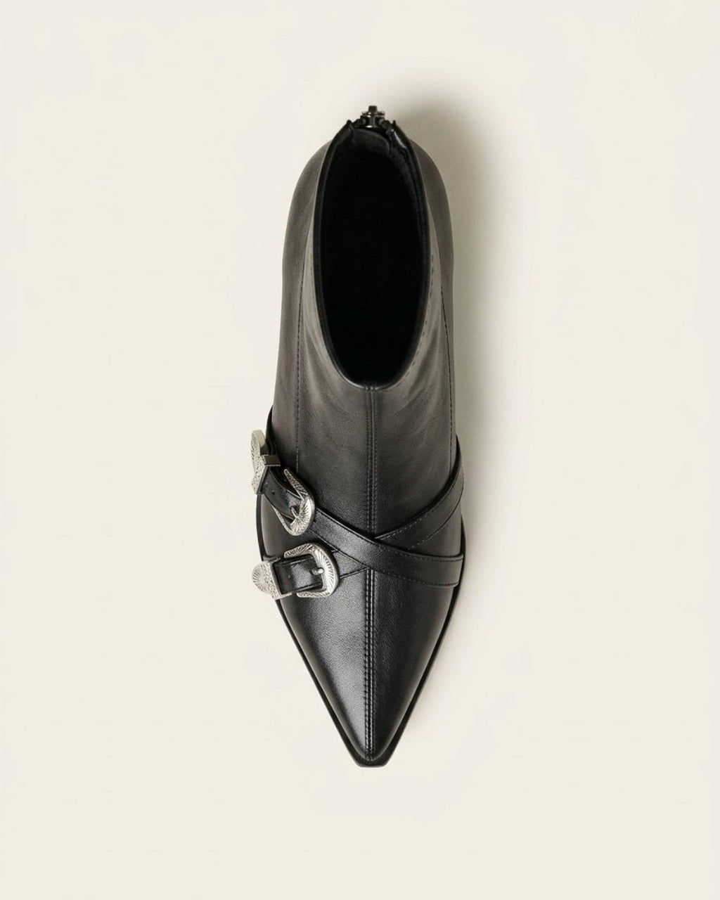 The Ravelle | Double-Buckle Leather Boot - SORENNA