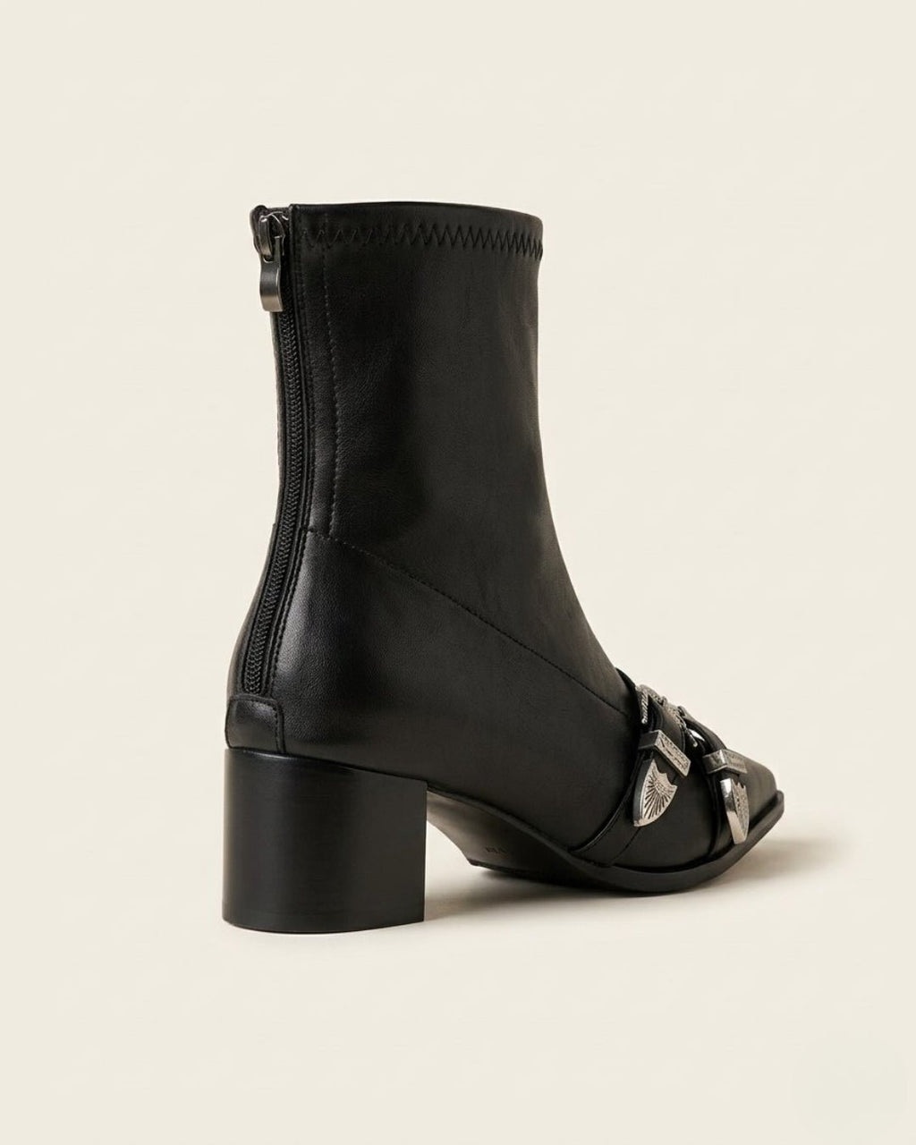 The Ravelle | Double-Buckle Leather Boot - SORENNA