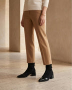 The Ravelle | Patent-Toe Suede Boot - SORENNA