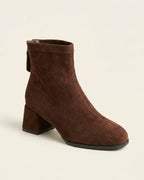 The Renard | Suede Block-Heel Boot - SORENNA