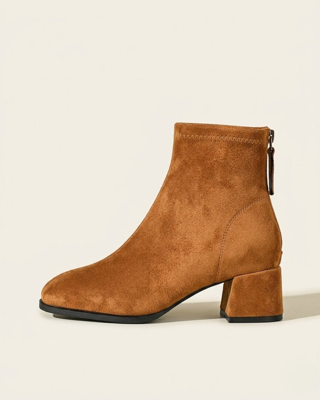 The Renard | Suede Block-Heel Boot - SORENNA