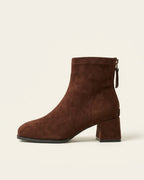 The Renard | Suede Block-Heel Boot - SORENNA