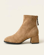 The Renard | Suede Block-Heel Boot - SORENNA