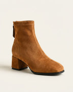 The Renard | Suede Block-Heel Boot - SORENNA