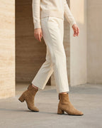 The Renard | Suede Block-Heel Boot - SORENNA