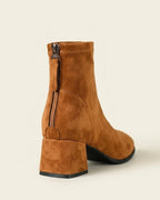 The Renard | Suede Block-Heel Boot - SORENNA