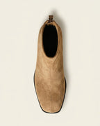 The Renard | Suede Block-Heel Boot - SORENNA