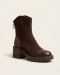 The Rowena | Suede Block-Heel Boot - SORENNA