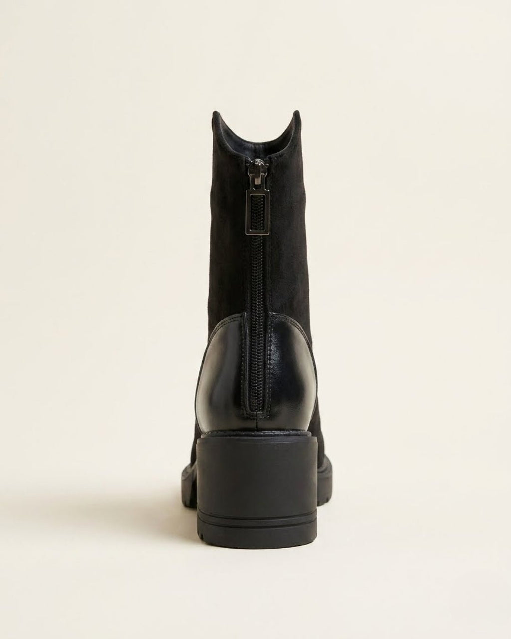The Rowena | Suede Block-Heel Boot - SORENNA