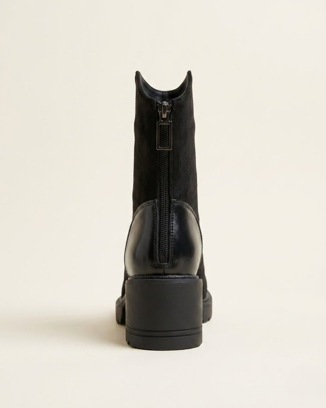 The Rowena | Suede Block-Heel Boot - SORENNA