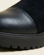 The Rowena | Suede Block-Heel Boot - SORENNA