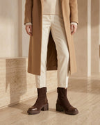 The Rowena | Suede Block-Heel Boot - SORENNA