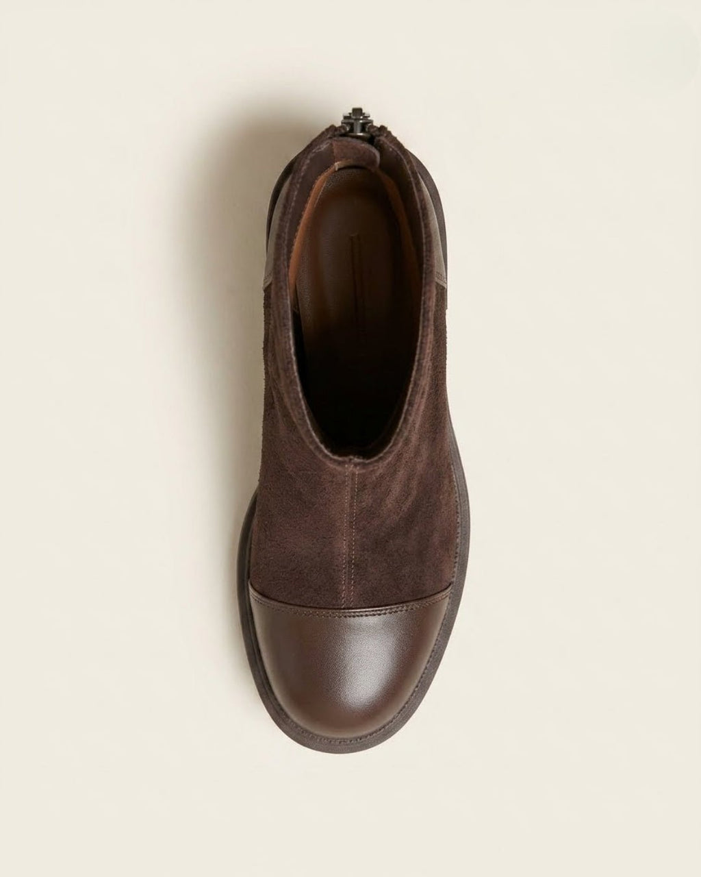 The Rowena | Suede Block-Heel Boot - SORENNA