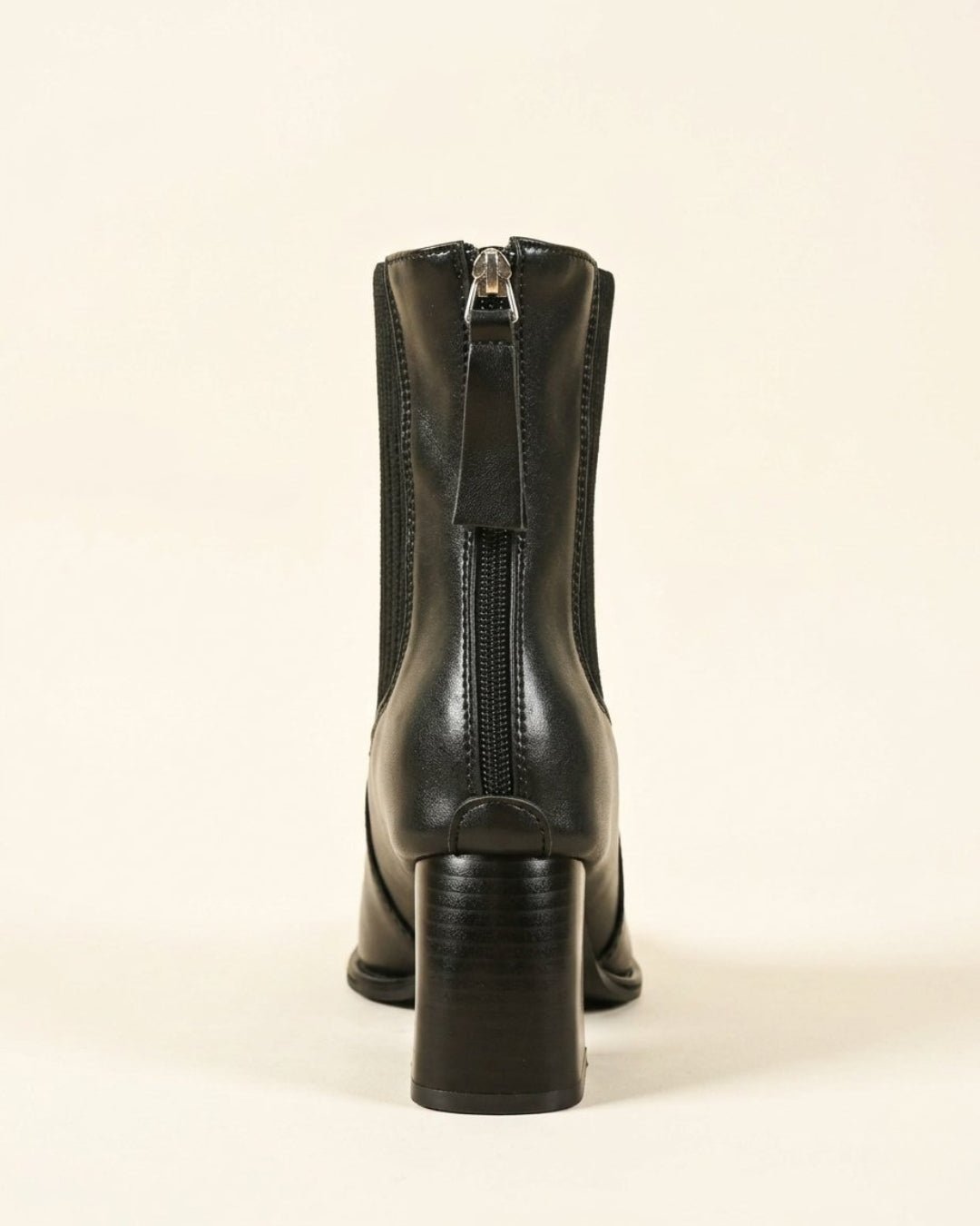 The Savine | Stretch-Knit Leather Boot - SORENNA