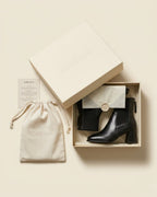 The Savine | Stretch-Knit Leather Boot - SORENNA