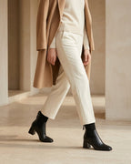 The Savine | Stretch-Knit Leather Boot - SORENNA