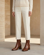 The Savine | Stretch-Knit Leather Boot - SORENNA