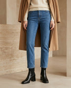 The Savine | Stretch-Knit Leather Boot - SORENNA