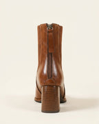 The Savine | Stretch-Knit Leather Boot - SORENNA