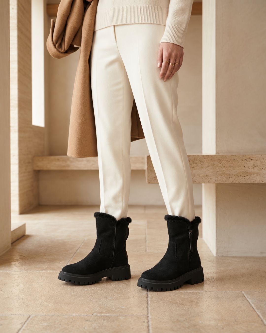 The Selene | Suede Winter Boot - SORENNA