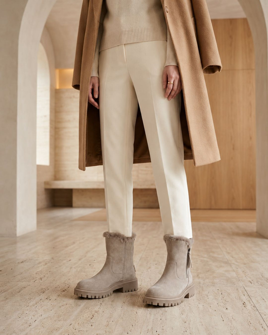 The Selene | Suede Winter Boot - SORENNA