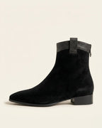 The Valonne | Pointed Suede Boot - SORENNA