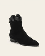 The Valonne | Pointed Suede Boot - SORENNA