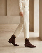 The Valonne | Pointed Suede Boot - SORENNA