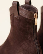 The Valonne | Pointed Suede Boot - SORENNA