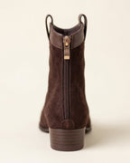The Valonne | Pointed Suede Boot - SORENNA