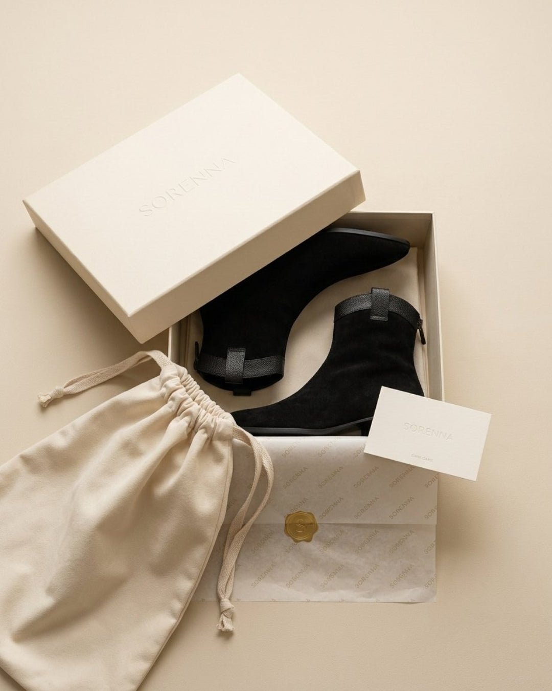 The Valonne | Pointed Suede Boot - SORENNA