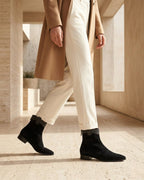 The Valonne | Pointed Suede Boot - SORENNA