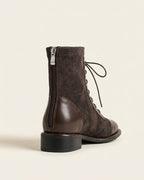 The Verona | Suede Lace-Up Boot - SORENNA