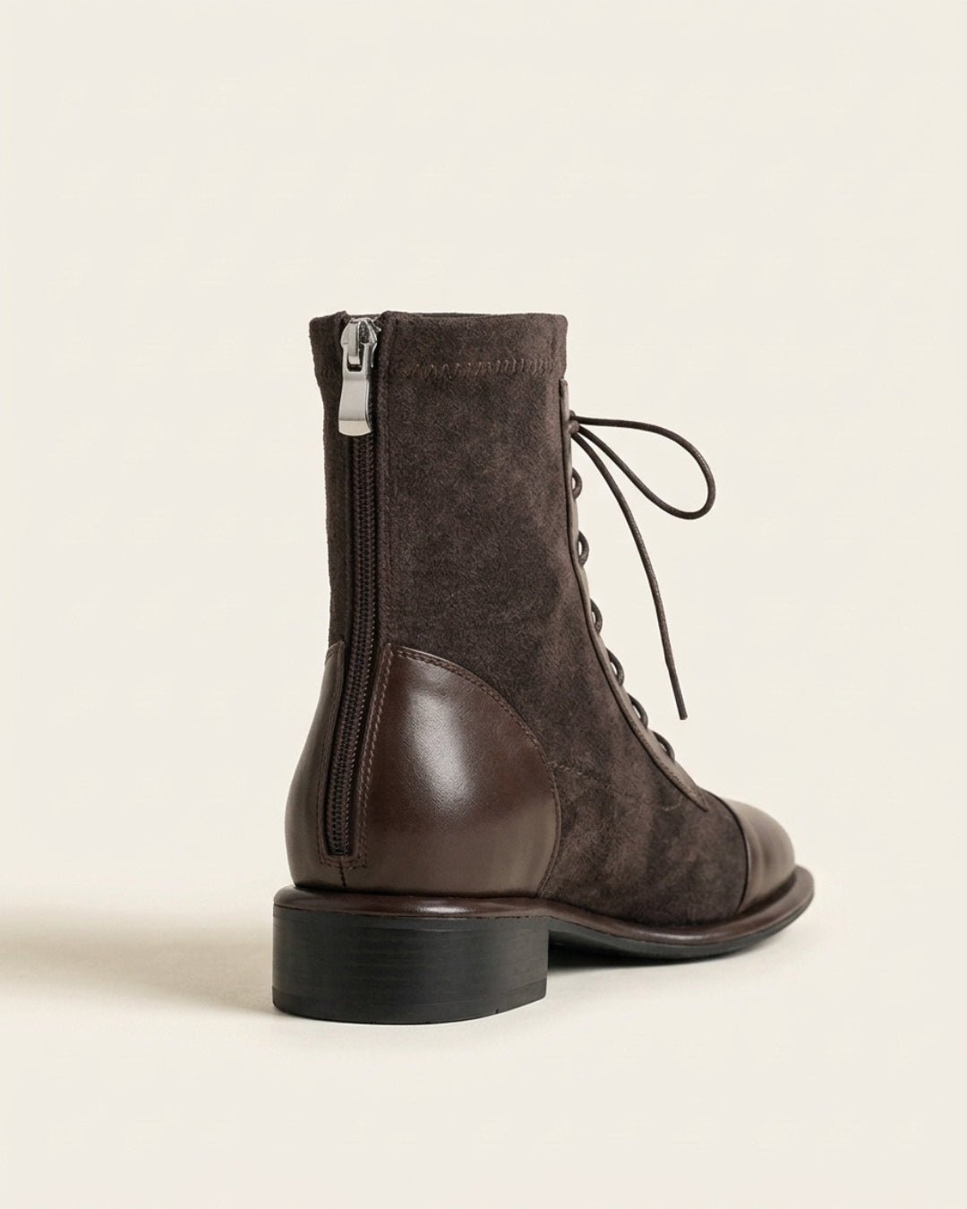 The Verona | Suede Lace-Up Boot - SORENNA