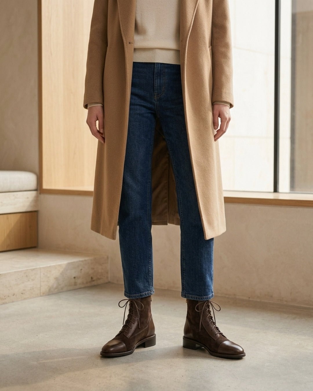 The Verona | Suede Lace-Up Boot - SORENNA