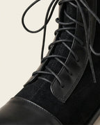 The Verona | Suede Lace-Up Boot - SORENNA