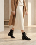 The Verona | Suede Lace-Up Boot - SORENNA