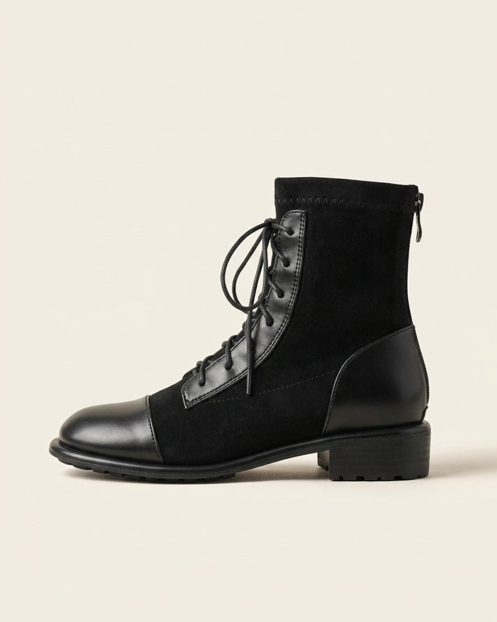 The Verona | Suede Lace-Up Boot - SORENNA