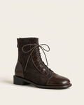 The Verona | Suede Lace-Up Boot - SORENNA
