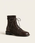 The Verona | Suede Lace-Up Boot - SORENNA