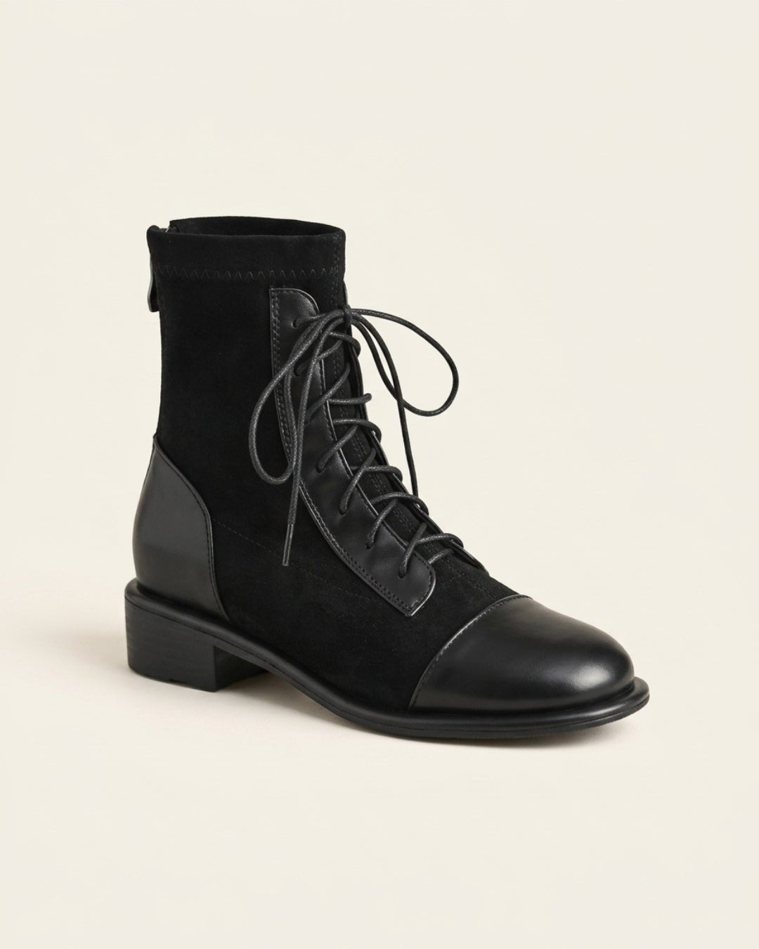 The Verona | Suede Lace-Up Boot - SORENNA