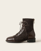 The Verona | Suede Lace-Up Boot - SORENNA