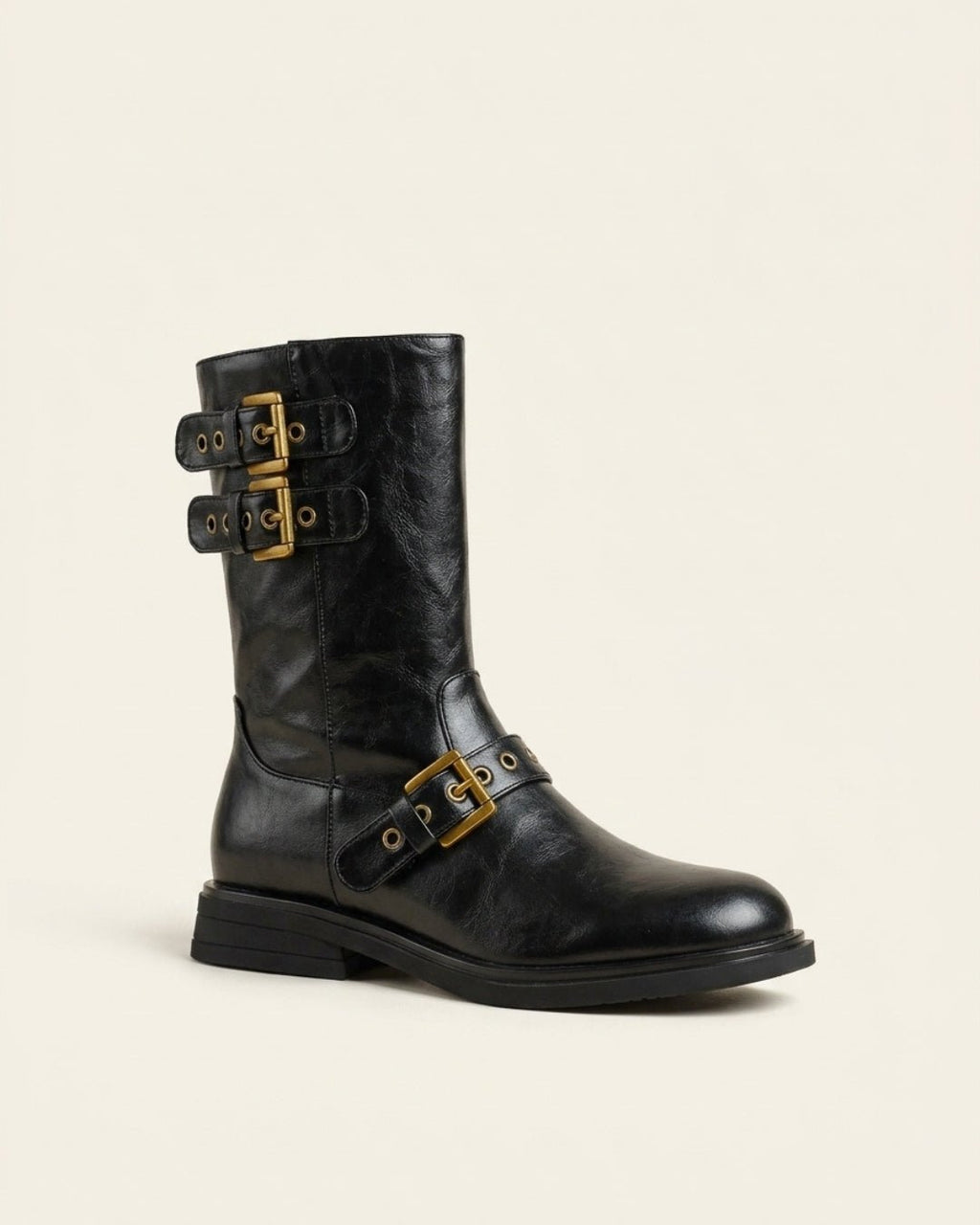 The Vittoria | Buckled Leather Boot - SORENNA
