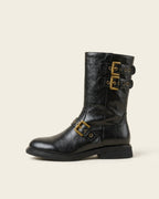 The Vittoria | Buckled Leather Boot - SORENNA