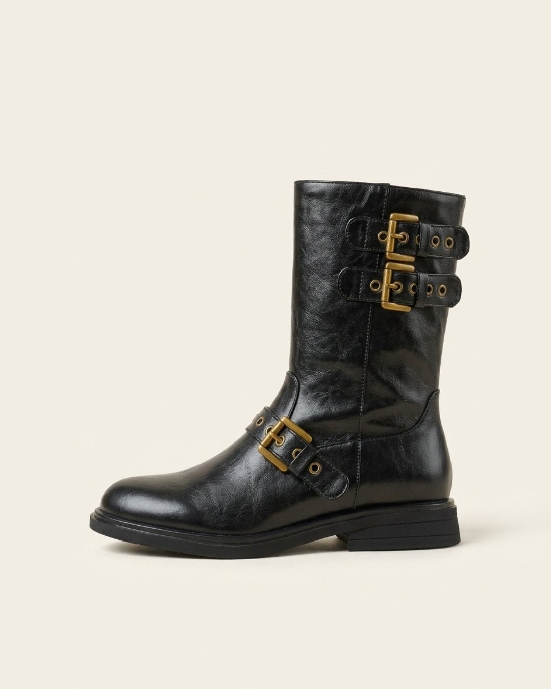 The Vittoria | Buckled Leather Boot - SORENNA