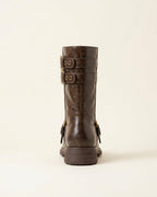 The Vittoria | Buckled Leather Boot - SORENNA